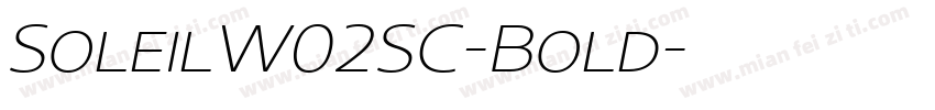 SoleilW02SC-Bold字体转换