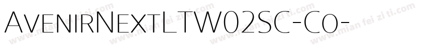 AvenirNextLTW02SC-Co字体转换
