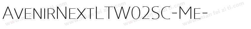 AvenirNextLTW02SC-Me字体转换