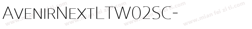 AvenirNextLTW02SC字体转换