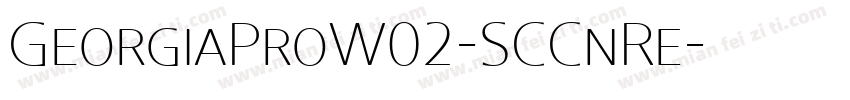GeorgiaProW02-SCCnRe字体转换