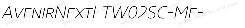 AvenirNextLTW02SC-Me字体转换