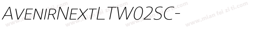 AvenirNextLTW02SC字体转换