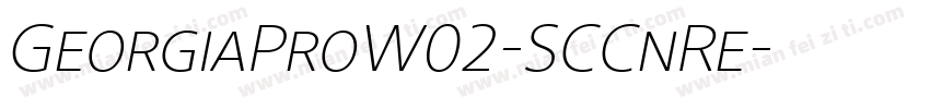GeorgiaProW02-SCCnRe字体转换