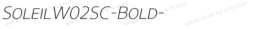 SoleilW02SC-Bold字体转换
