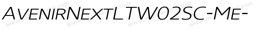 AvenirNextLTW02SC-Me字体转换