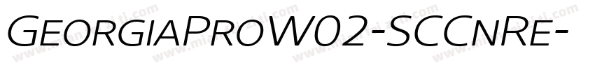 GeorgiaProW02-SCCnRe字体转换
