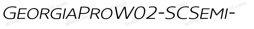 GeorgiaProW02-SCSemi字体转换