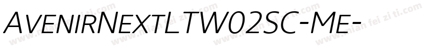 AvenirNextLTW02SC-Me字体转换