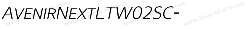 AvenirNextLTW02SC字体转换