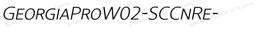 GeorgiaProW02-SCCnRe字体转换