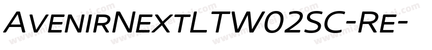 AvenirNextLTW02SC-Re字体转换