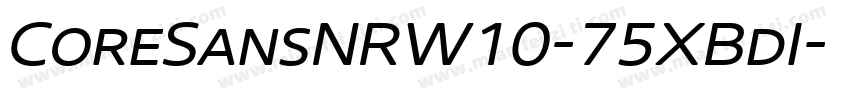CoreSansNRW10-75XBdI字体转换