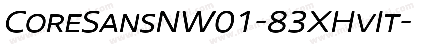 CoreSansNW01-83XHvIt字体转换
