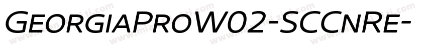 GeorgiaProW02-SCCnRe字体转换