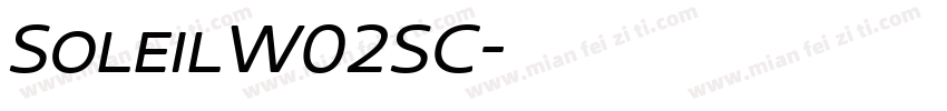 SoleilW02SC字体转换