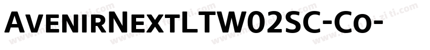 AvenirNextLTW02SC-Co字体转换
