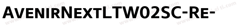 AvenirNextLTW02SC-Re字体转换