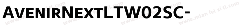AvenirNextLTW02SC字体转换