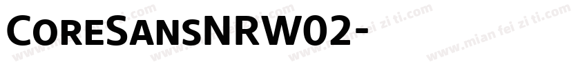 CoreSansNRW02字体转换