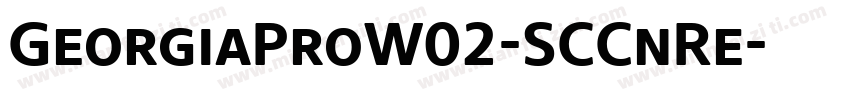 GeorgiaProW02-SCCnRe字体转换