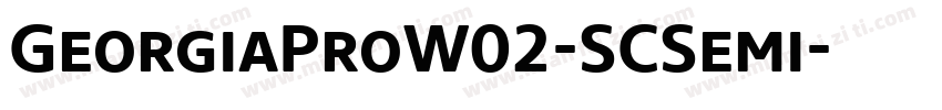 GeorgiaProW02-SCSemi字体转换
