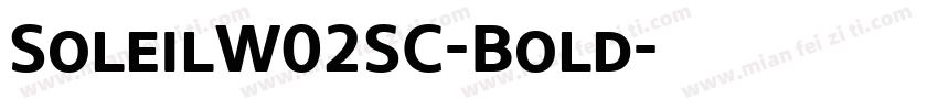 SoleilW02SC-Bold字体转换