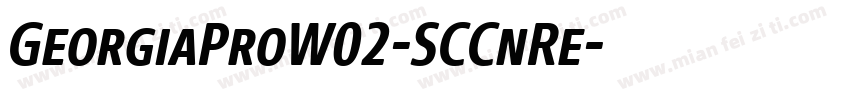 GeorgiaProW02-SCCnRe字体转换