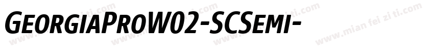 GeorgiaProW02-SCSemi字体转换