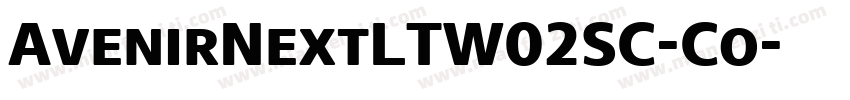 AvenirNextLTW02SC-Co字体转换