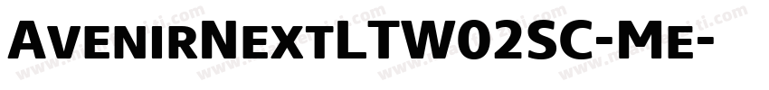 AvenirNextLTW02SC-Me字体转换