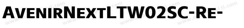 AvenirNextLTW02SC-Re字体转换