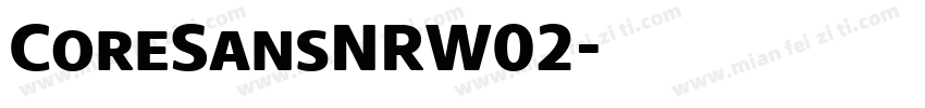CoreSansNRW02字体转换