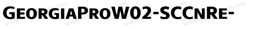 GeorgiaProW02-SCCnRe字体转换