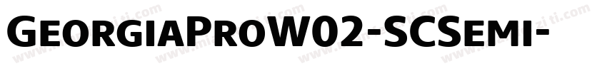 GeorgiaProW02-SCSemi字体转换