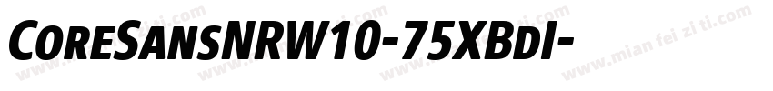 CoreSansNRW10-75XBdI字体转换