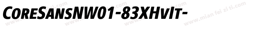 CoreSansNW01-83XHvIt字体转换