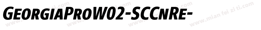 GeorgiaProW02-SCCnRe字体转换