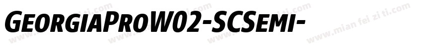 GeorgiaProW02-SCSemi字体转换