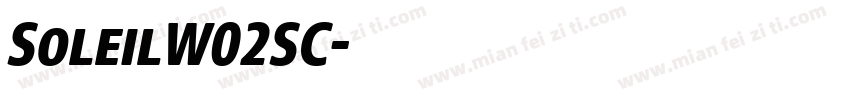 SoleilW02SC字体转换