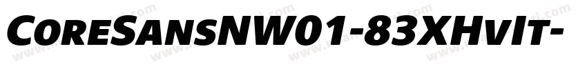 CoreSansNW01-83XHvIt字体转换