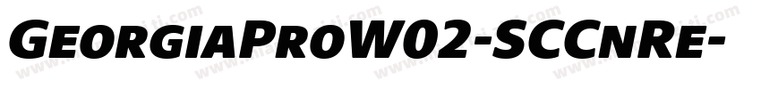 GeorgiaProW02-SCCnRe字体转换