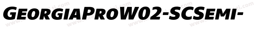 GeorgiaProW02-SCSemi字体转换