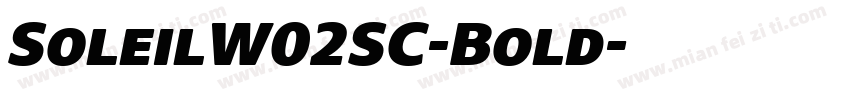 SoleilW02SC-Bold字体转换