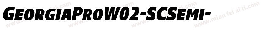 GeorgiaProW02-SCSemi字体转换
