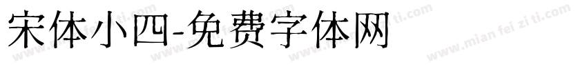 宋体小四字体转换