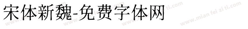 宋体新魏字体转换