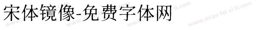 宋体镜像字体转换