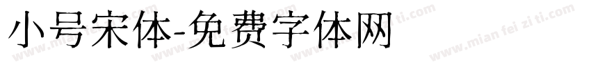 小号宋体字体转换