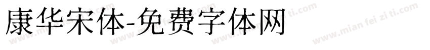 康华宋体字体转换